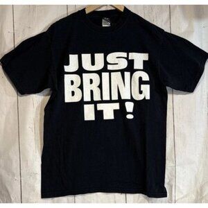 WWF WWE Vintage Original The Rock OG Just Bring It Shirt Size Large Wrestling